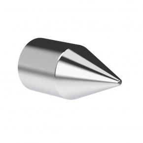 15/16 Inch x 2 1/2 Inch Chrome Plastic Spike Nut Cover - Push-On
