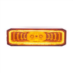 10 Amber LED Rectangular Abyss Clearance/Marker Light with Amber Lens