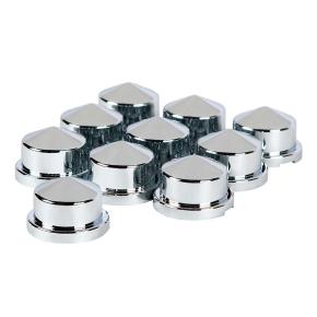 3/4 Inch x 7/8 Inch Chrome Pointed Nut Cover - Push-On