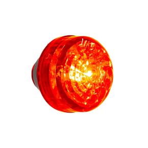 1-1/4 Inch Round Red LED Clearance/Marker Light with Red Lens