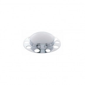 Dome Front Axle Cover 2 Piece Kit - Aluminum Wheel