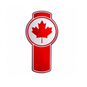 Chrome Plated Die Cast Canada Flag Emblem