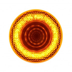 12 Amber LED 2-1/2 Inch MIRAGE Clearance/Marker Light with Amber Lens