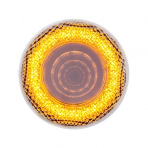 12 Amber LED 2-1/2 Inch MIRAGE Clearance/Marker Light with Clear Lens