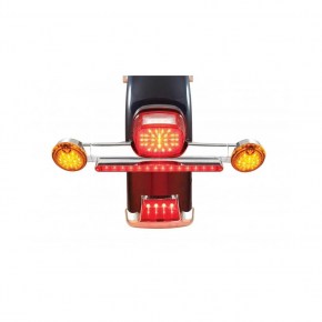 Motorcycle Rear Turn Signal Bar w/ Light Cutout